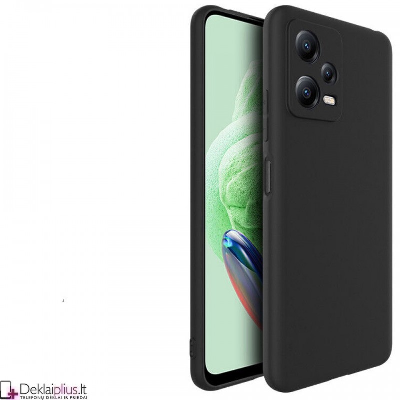 Silikoninis ploniausias dėklas - juodas (Xiaomi Poco X5 5G/Redmi Note 12 5G) Silikoninis ploniausias dėklas - juodas (Xiaomi Poco X5 5G/Redmi Note 12 5G)